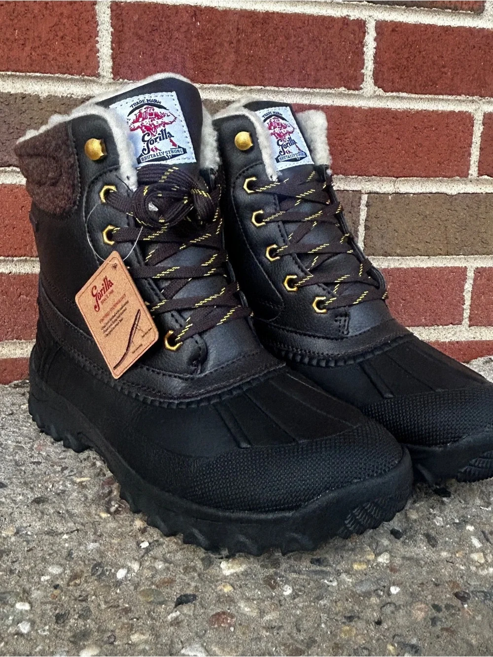 Gorilla “brutally strong” waterproof boots Men’s US 8.5